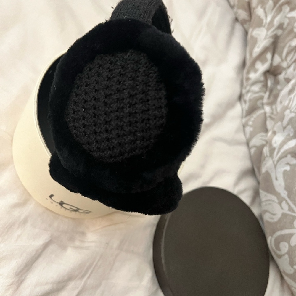 UGG Black Plush Ear Warmers